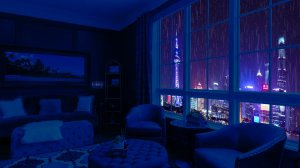 ☔️ Чарующий шум дождя для сна. Ночной Шанхай. ☔️ Звуки дождя для крепкого, глубокого сна ☔️