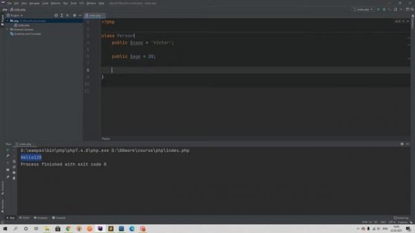 PHP курс для Laravel. 12. Классы php