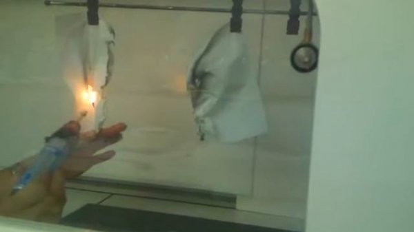 Тесты горения Дескора и Clipso в лаборатории