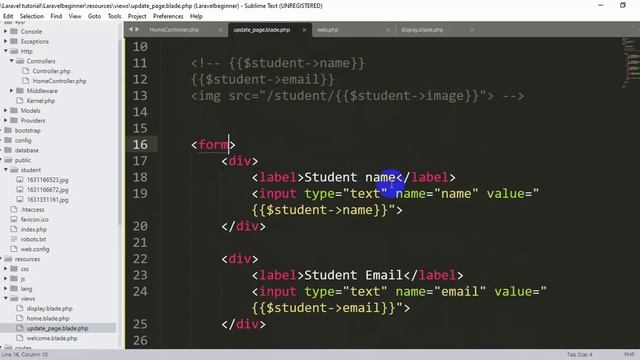 How To Update Data In Laravel | Laravel Tutorial For Beginners Step By Step смотреть онлайн