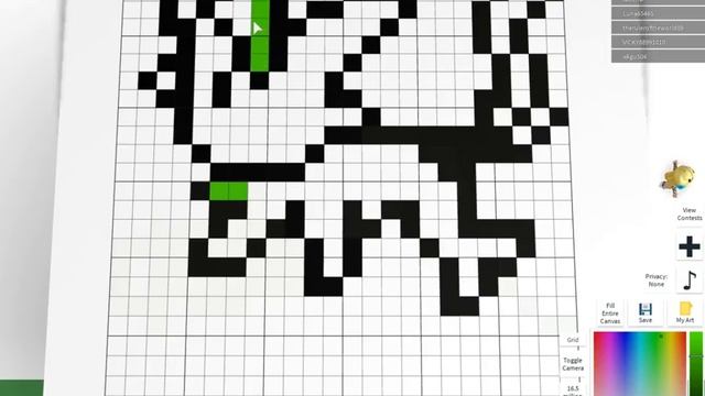 рисуем Pokemon Lifeon в игре Pixel Art Creator - NEW CONTEST Roblox смотреть онлайн