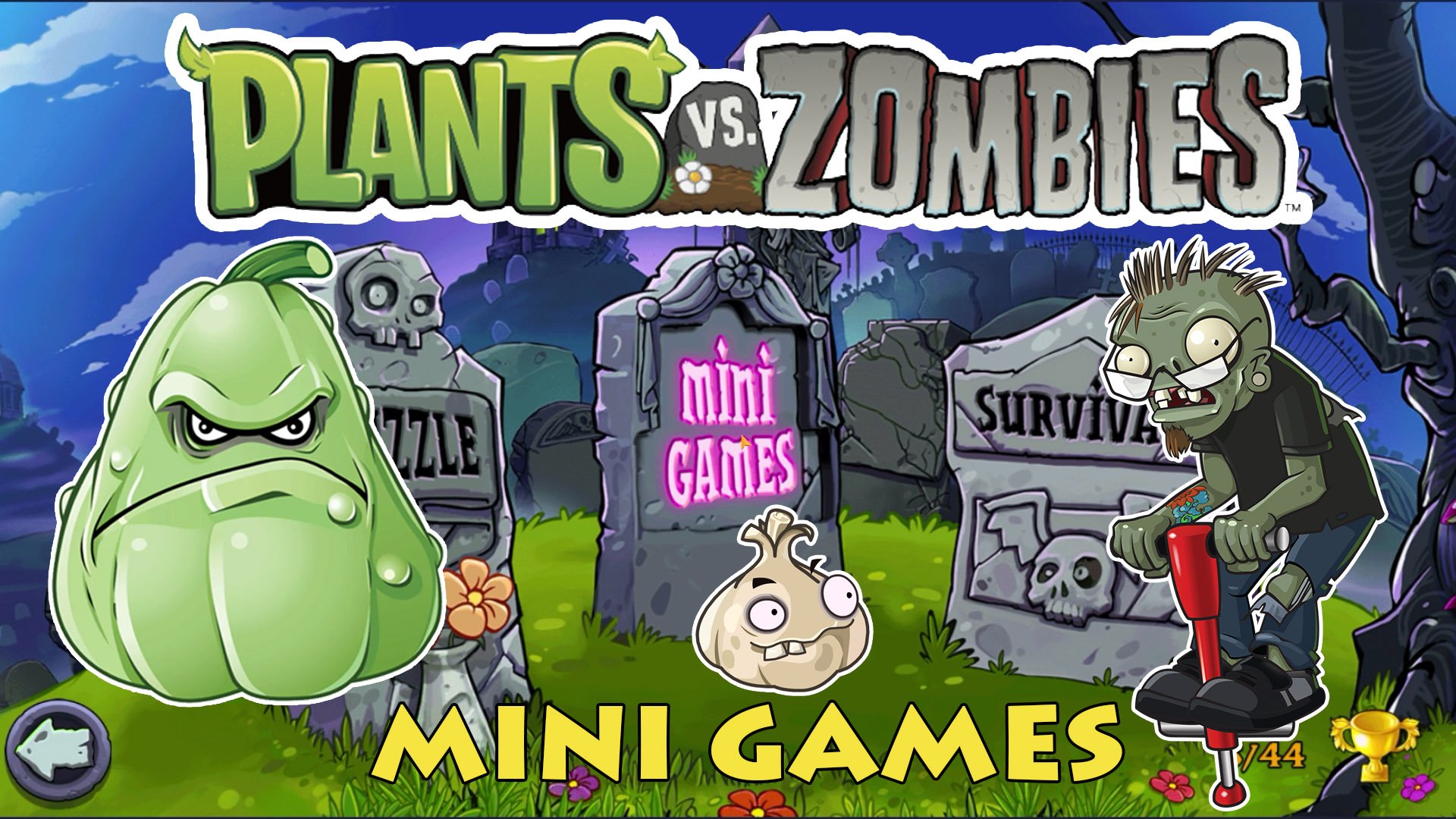 Растения против Зомби Мини Игры| Plants vs Zombies Mini Games #6 смотреть онлайн