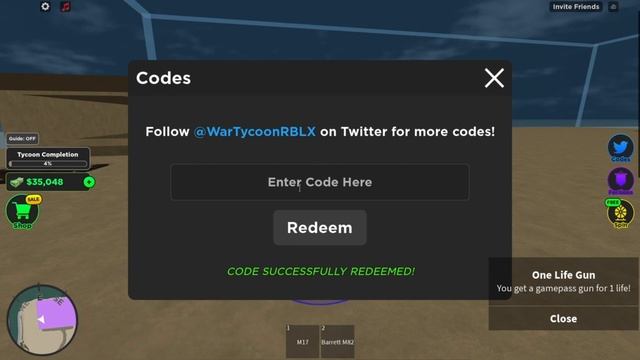 War Tycoon CODES! - Roblox August 2023 смотреть онлайн