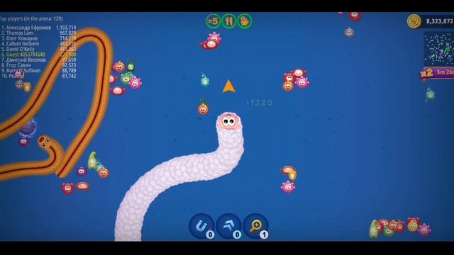 Worms Zone.io hungry Snake | snake attack - Gameplay Walkthrough #gameplay 6 -T gamer смотреть онлайн