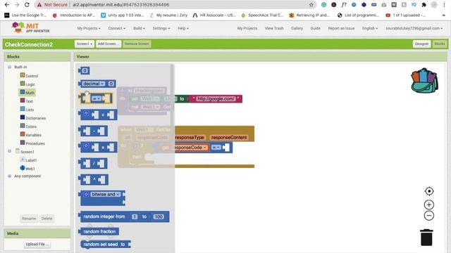 Check Internet Connection of our mobile App in MIT App Inventor 2 смотреть онлайн