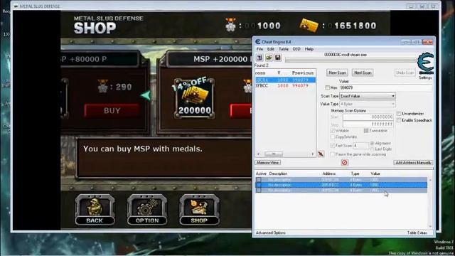 METAL SLUG DEFENSE (DECEMBER 2015! )(Cheat Engine)(Unpatched)(Medal Hack) смотреть онлайн