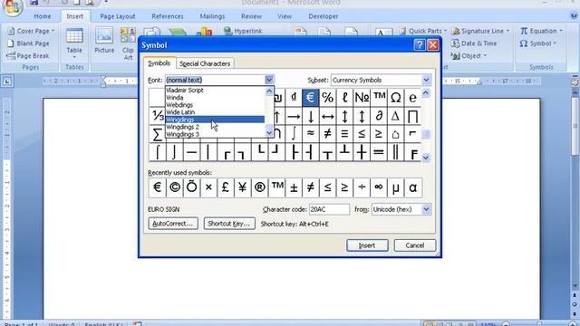 Insert the Tick Symbol in Microsoft Word смотреть онлайн