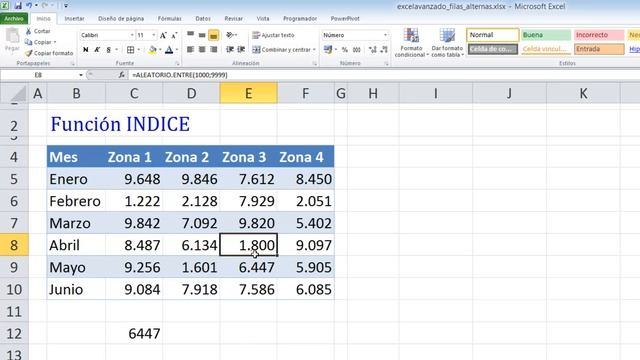 Excel Avanzado: Funciones FILA e INDICE смотреть онлайн