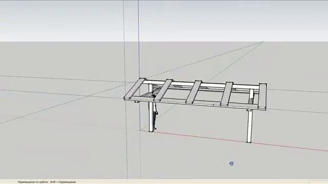 Sketchup - Бесетка для Отдыха