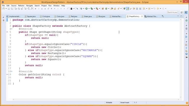 Abstract Factory Design Pattern смотреть онлайн