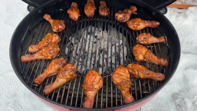 Куриные ноги на гриле. Weber grill смотреть онлайн