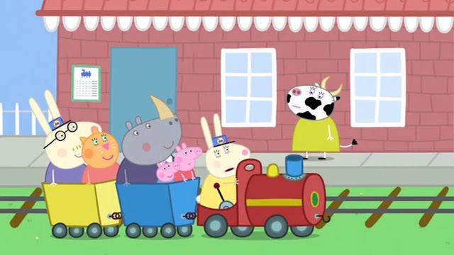 Peppa Pig 4x20 Grandpa Pig's Train to the Rescue смотреть онлайн