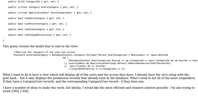 Entity framework - left join or something similar смотреть онлайн