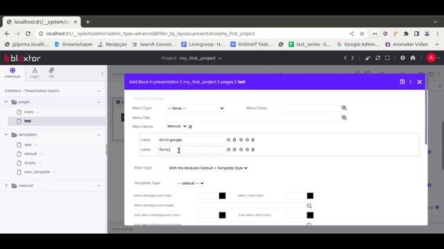 Bloxtor - Lesson 6.1.2.5 - Create Simple Page with Modules - on Advanced Admin UI смотреть онлайн