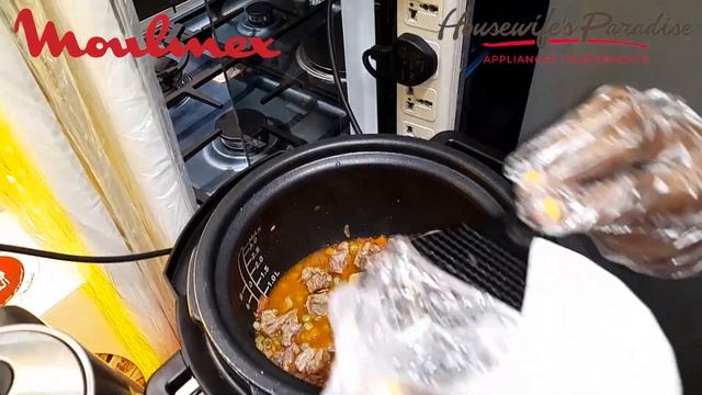 Rider stew cooking using Moulinex electric pressure cooker смотреть онлайн