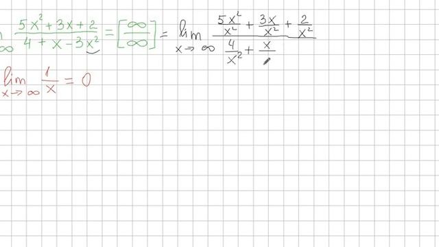Раскрытие неопределенности вида [бесконечность/бесконечность] смотреть онлайн
