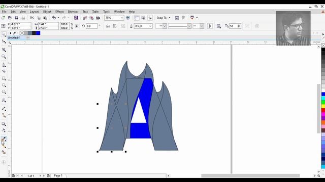 A Alphabet Flame effect Logo Design Tutorial in CorelDraw смотреть онлайн