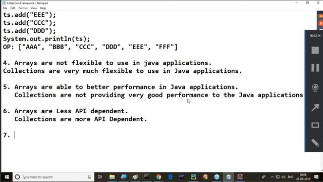 2019 09 21 Collection in Java Part-1 смотреть онлайн