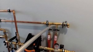 Отопление, водоснабжение, канализация в частном доме, обвязка котла Buderus Logamax U072-18К медью.