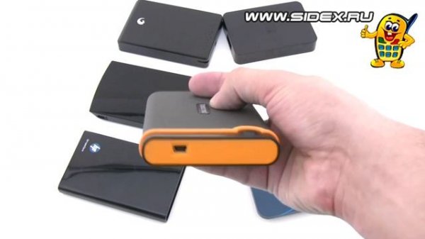 Sidex.ru: Видеообзор 6-ти внешних жестких дисков USB HDD 2.5 (rus)