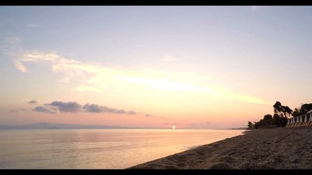 Восход солнца. gopro 4 hero black. Sunrise. timelapse. Coast of Greece, Chaniotis. смотреть онлайн
