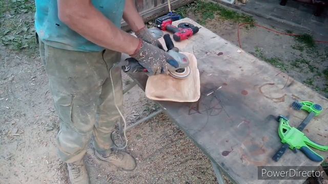 Чаша на стол из дров, своими руками, лесная мебель. смотреть онлайн