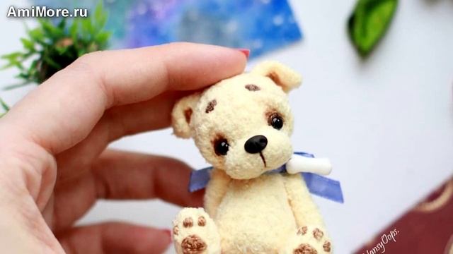 Амигуруми: схема Щенок Малыш. Игрушки вязаные крючком - Free crochet patterns. смотреть онлайн