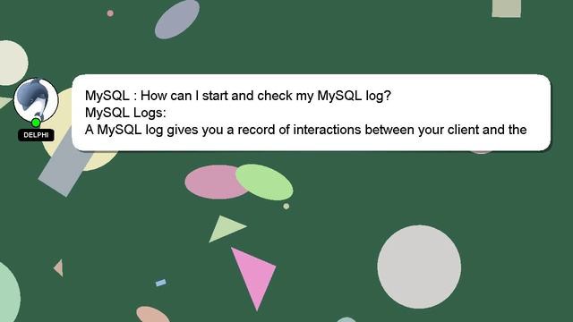 MySQL : How can I start and check my MySQL log? смотреть онлайн