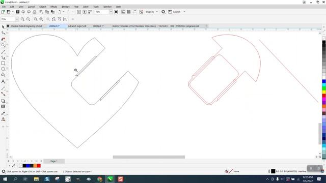 Corel Draw Tips & Tricks Draw this Heart Shape Gift Card Box Part 2 смотреть онлайн