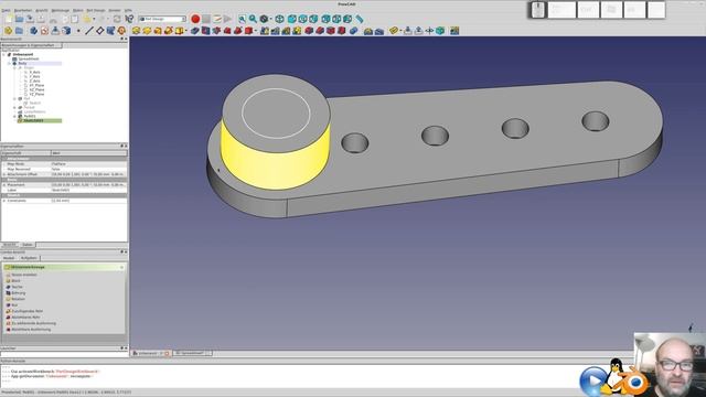 Tutorial - Freecad Modellbau-Servohebel parametrisch mit FEM смотреть онлайн