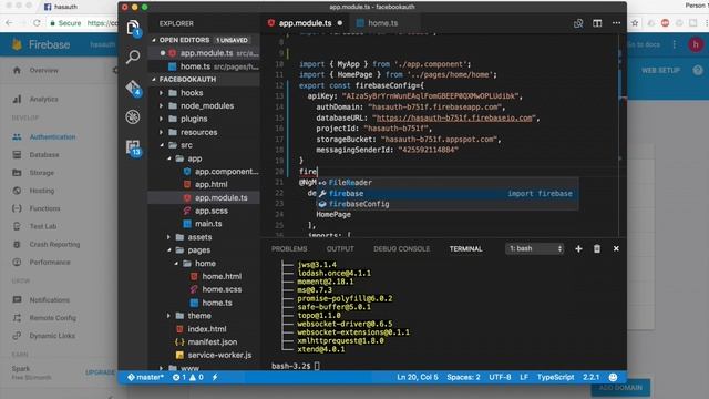 FACEBOOK AUTHENTICATION WITH FIREBASE IONIC 2 OR IONIC 3 #Its Easy смотреть онлайн