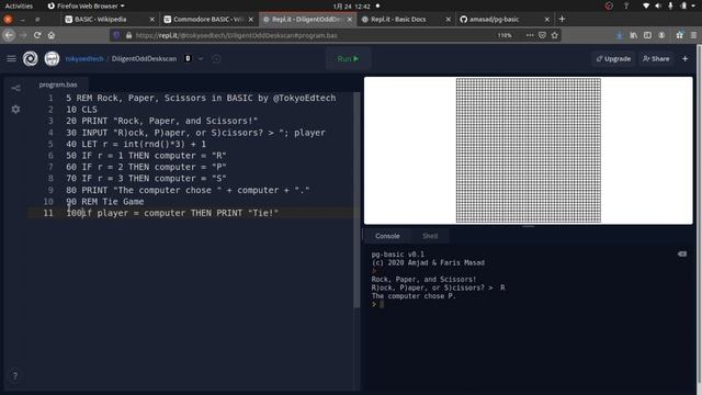 BASIC Programming: Rock Paper Scissors смотреть онлайн