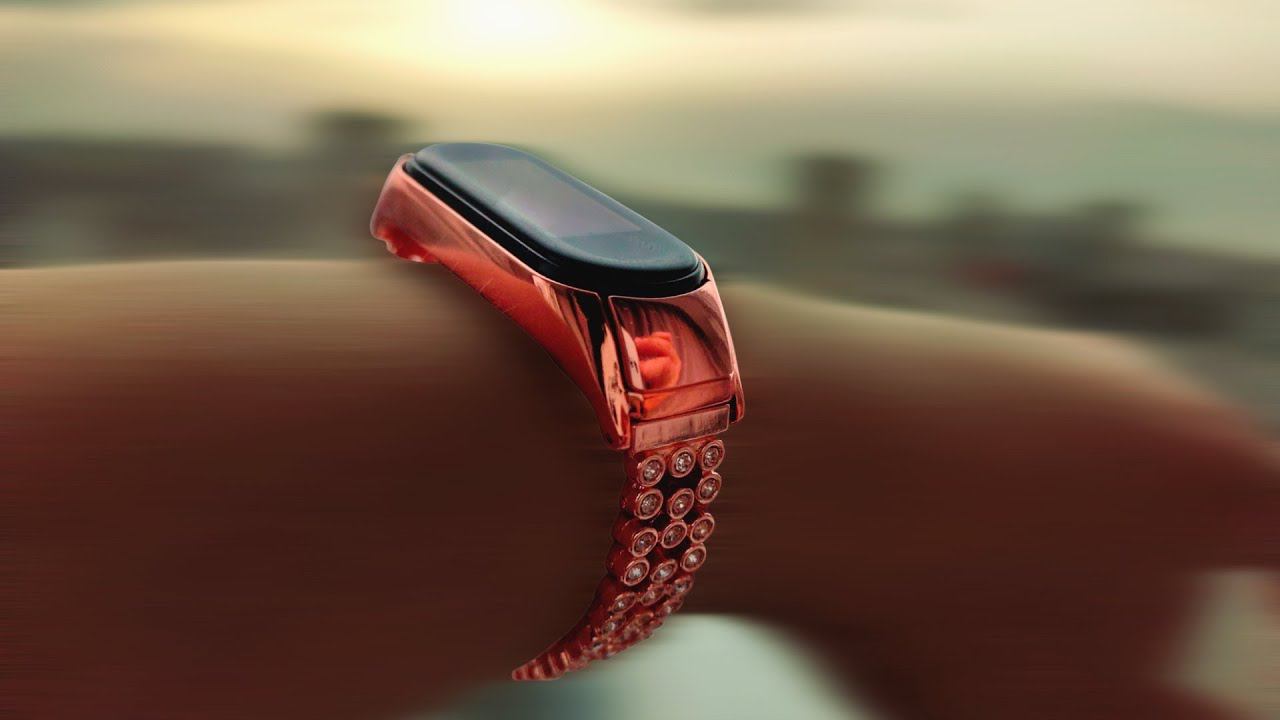 Металлический браслет, ремешок для Xiaomi MI Band 5 женский смотреть онлайн