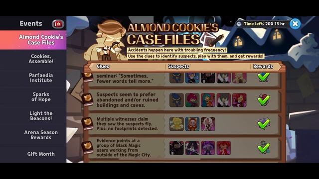 CRK ALMOND COOKIE CASE FILES EVENT Cookie Run Kingdom смотреть онлайн