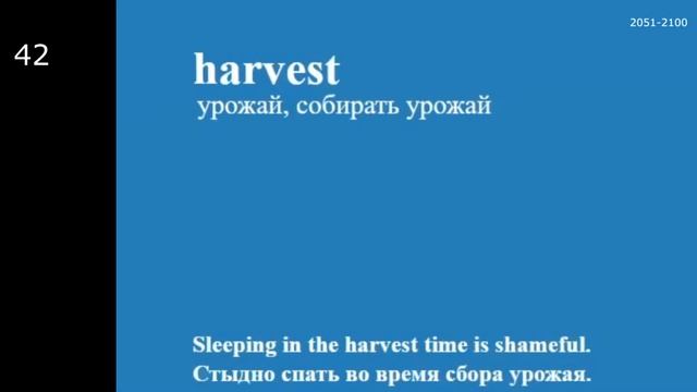 Английский язык. 5000 слов (2051-2100). Урок 42 смотреть онлайн