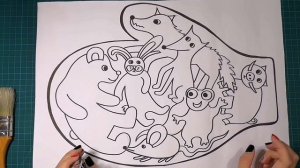 Рисуем сказку Рукавичка