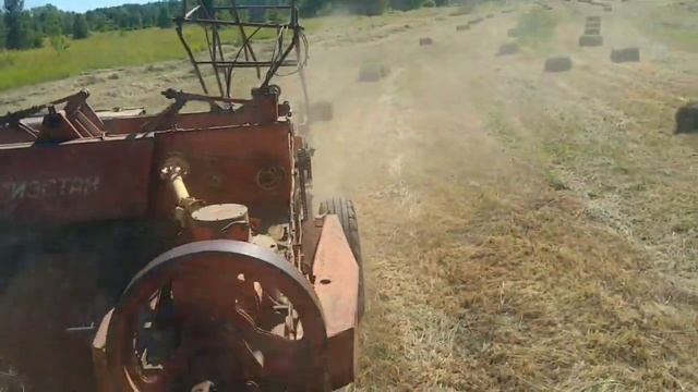 Сенокос 2021 г. МТЗ с прессом Киргизстан.