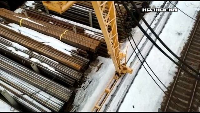 Козловой кран КК-К 12,5 ВМ, г/п 12т. Взгляд??на кран изнутри. смотреть онлайн