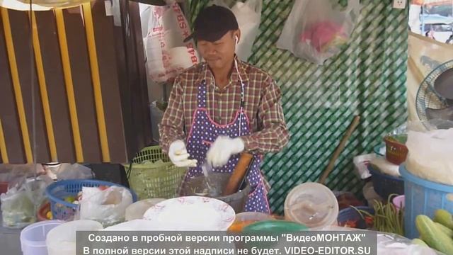 Тайланд,Паттайя -Весёлый Продавец Зажигает-"Салат с Папайей"(salad with papaya) смотреть онлайн