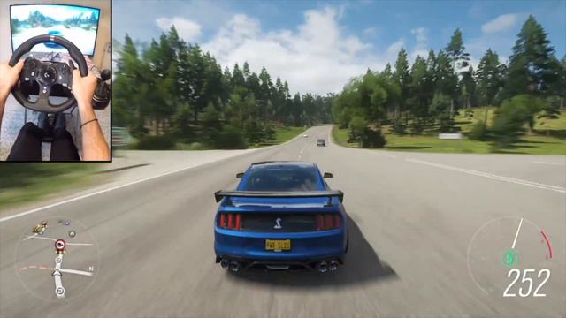 2020 Ford Mustang Shelby GT500 Forza Horizon 4 Logitech G920 (Steering Wheel & Shifter) Gameplay 4K смотреть онлайн