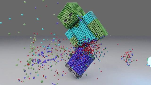 Atomic Ragdolls - Minecraft Zombies realistic simulation—spherical projectile смотреть онлайн