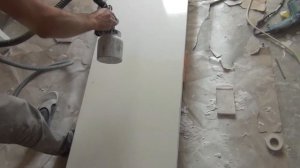 Покраска дверей с помощью пуливизатора