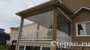 Автоматические мягкие окна, шторы ПВХ для беседок и веранд