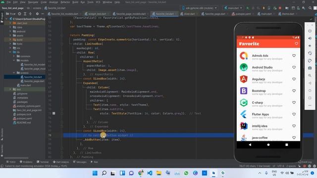 Add Favorite List Into Favorite Page Screen With Provider Flutter смотреть онлайн