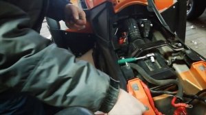 Ремонт реле стартера на квадроцикле(зимняя проблема)