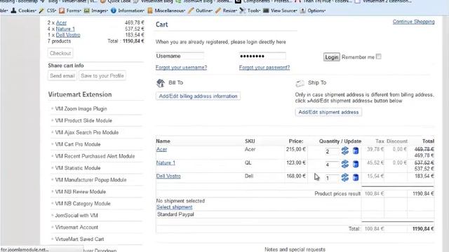 Virtuemart Save Cart plugin смотреть онлайн