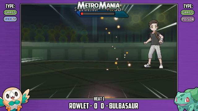 MetroMania Season 4 Heat 1 | Rowlet vs Bulbasaur | Starter Pokémon Metronome Battle Tournament смотреть онлайн