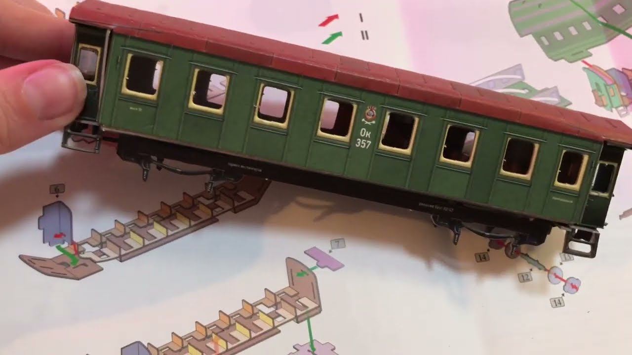 Четырнадцати метровый пассажирский вагон от Умной бумаги смотреть онлайн