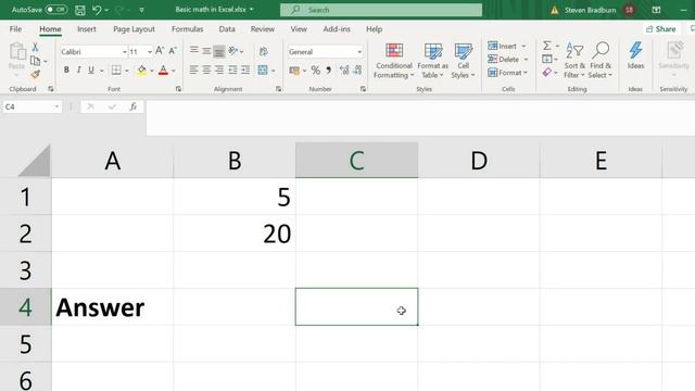 How To Do Basic Math In Excel (Add, Subtract, Multiply, Divide) смотреть онлайн