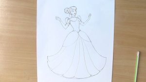 Уроки рисования. Как нарисовать Золушку (Cinderella)  цветными карандашами | Art School
